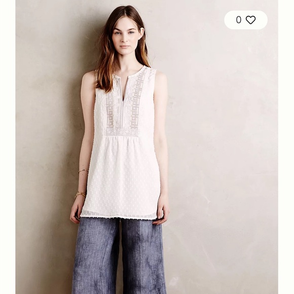 Tops - ANTHROPOLOGIE Pasto Splitneck Tank size M